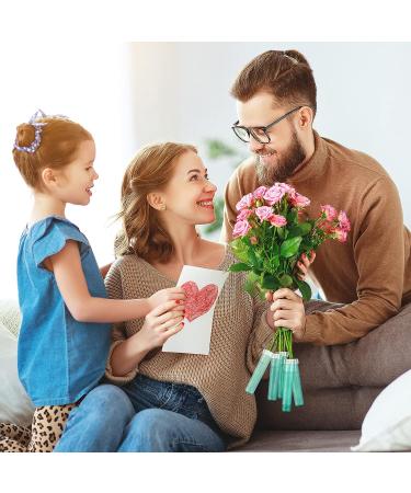 40 Piece Floral Tubes with Rack Holder for Flower Arrangements - Green 2.8 x 0.7 Inch - Buy Online on GoSupps.com