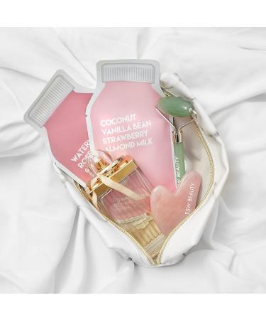 ESW Beauty Strawberries & Cream - Soothing Raw Juice Face Mask (6-Pack) - Calming with Coconut Vanilla Bean Almond Milk & Strawberry for Sensitive Skin - Reduces Redness & Nourishes Strawberries & Cream 6 Count (Pack of 1) - Buy Online on GoSupps.com