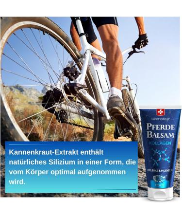 Swissmedicus Horse Balm with Collagen Forte 200ml | Cooling Muscle Gel for Sore Muscles & Regeneration - International Shipping Available - Buy Online on GoSupps.com