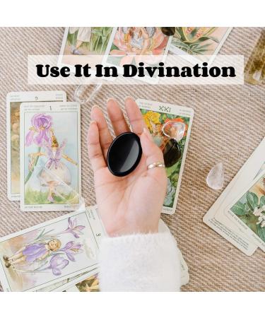 Black Obsidian Thumb Stone - Healing Crystals for Stress Relief Fortune Telling & Reiki | International Shipping - Buy Online on GoSupps.com