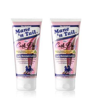 Mane 'n Tail Daily Moisture Lotion with Biotin  Vitamin E  Avocado  Rooibos & Shea Butter For Shiny Hair Tames Frizz (Daily Moisture Lotion 2pk) 13 Fl Oz (Pack of 1)