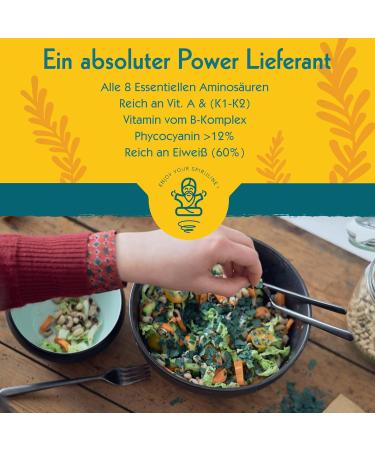 100% Organic Algae Spirulina Powder | Gluten-Free Nutritional Supplement from Germany | Ideal for Athletes & Weight Loss | 100g - Buy Online on GoSupps.com