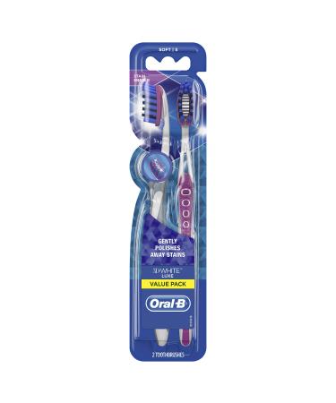 Oral-B 3D White Luxe Toothbrush Soft 2 Pack