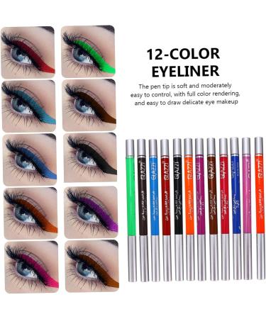 WOONEKY 12 Pcs 1 Set Shadow Set Creative Eyeliners Red Eyeliner Professional Eyeliner Pens Plastic - Buy Online on GoSupps.com