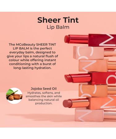MCoBeauty Sheer Tint Lip Balm - Bella Vita | Nourishing Vegan Cruelty-Free Lip Care for Healthy Luscious Lips - Shop Internationally - Buy Online on GoSupps.com