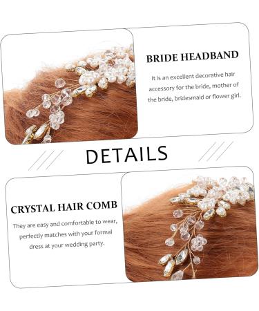 minkissy Pearl Hair Comb Hair Jewels Girls Barrettes for Hair Bridal Girls Tiara Prom Hair Accessories Hair Clips for Girls Rhinestone Hair Comb Bride Headband Crystal Wedding - Buy Online on GoSupps.com