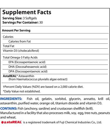 BioTrust OmegaKrill 5X EPA & DHA Fish Oil Supplement for Joint, Heart, and Skin Support | Burpless Omega-3 and Krill Oil with Immune and Eye Benefits (30 Servings) - Buy Online on GoSupps.com