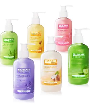  BRUBAKER BRUBAKER Cosmetics Apple Liquid Soap for Hygienically Clean Hands Extra Gentle and Moisturising Formula (3 x 240 ml) - Buy Online on GoSupps.com