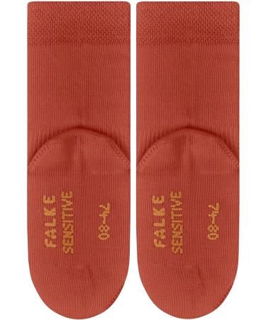 FALKE Unisex Baby Cotton Soft-Top Socks | Gentle Grip & Elasticated Ankle | Sensitive 0-6 Months | Red (Tangerine) | Eco-Friendly - Buy Online on GoSupps.com
