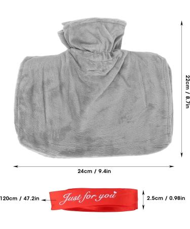 1500ml Hot Water Bottle & Water Spray Bottle - Large Capacity Gray Warmer for Neck Shoulders & Cramps - Lidl - Buy Online on GoSupps.com