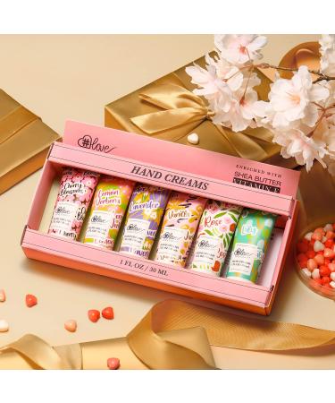 Body & Earth #Love 6-TLG Hand Cream Gift Set | Best Moisturizer for Very Dry Hands | 6 Flower Scents | Perfect Birthday & Girlfriend Gifts - Buy Online on GoSupps.com