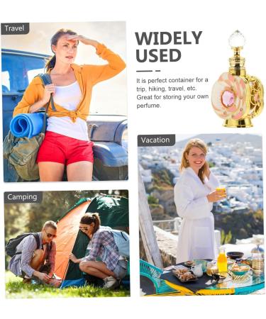 Ipetboom container empty bottle Metal filling middle eastern perfume middle East travel perfume bottle grace essential oil bottle bulk perfume container vial perfume bottle pink - Buy Online on GoSupps.com