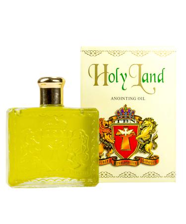 TBN Anointing Oil from Holy Land Scented with Frankincense and Myrrh 50ml(1.7Fl oz) - Glass Bottle - Packed in USA by 3 Arches USA