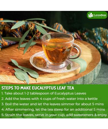 Lavendium Permium 56g (2oz) Natural Eucalyptus Leaves 100% Natural & Pure from Eucalyptus Leaves Eucalyptus Loose Leaf Herbal Tea No Additives No Caffeine Vegan Eucalyptus 56g - Buy Online on GoSupps.com
