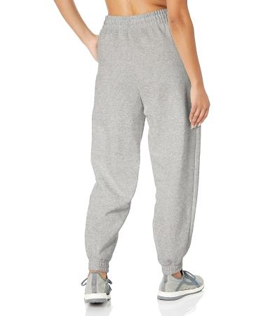 adidas Women's Studio Fleece Pants - Large, Medium Grey Heather/White - Buy Online on GoSupps.com