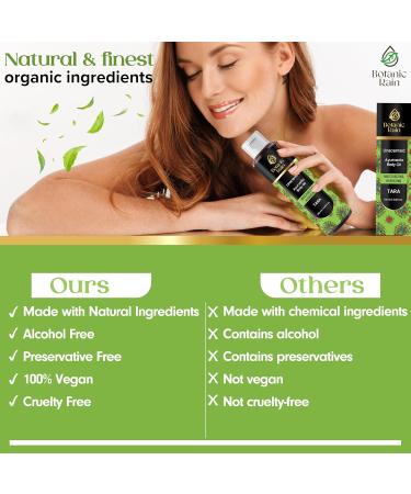 Buy Unscented Ayurveda Body Oil - Natural Moisturizing & Hydrating Vitamin E Oil for Crepey Skin - 3.38 Fl Oz | Organic Body Oil for Men & Women - Ships Internationally - Buy Online on GoSupps.com