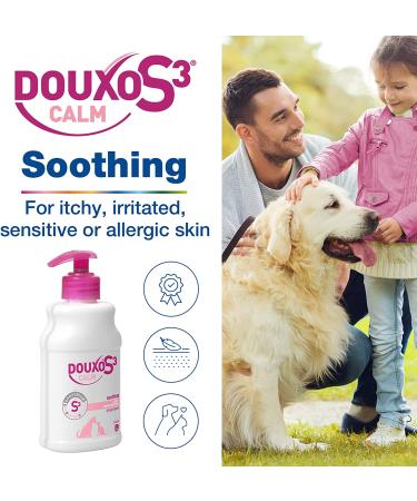 Douxo S3 Calm Shampoo 6.7 oz (200 mL) for Dogs and Cats - Relieves Allergic Itchy Skin - Buy Online on GoSupps.com
