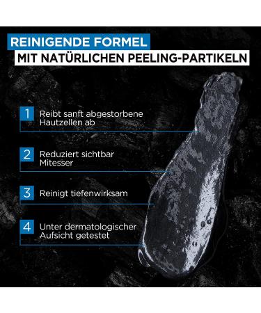 L'Or al Paris Men Expert Face Peeling - 3 Pack 100ml | Pure Carbon Facial Cleanser for Impure Skin - International Shipping Available - Buy Online on GoSupps.com