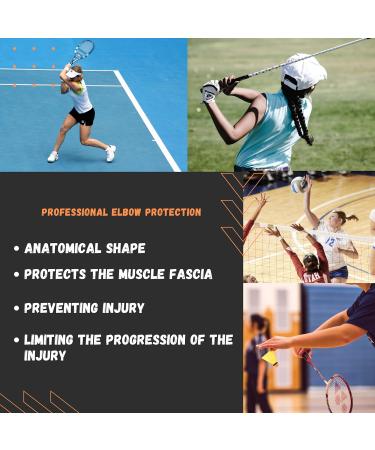 Elbow Brace for Tendonitis & Tennis Elbow Relief | Unisex Elbow Sleeve & Pads for Optimal Support - Buy Online on GoSupps.com
