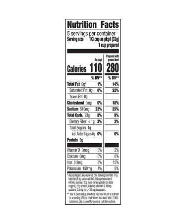 Betty Crocker Hamburger Helper Beef Pasta 5.9 oz - Easy Meal Solution - Buy Online on GoSupps.com