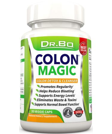 Colon Cleanse Detox Formula - Natural Bowel Cleanser Pills for Intestinal Bloating & Fast Digestive Cleansing - Daily Constipation Relief Supplement Gut, Belly, Stomach - Women Men Herbal Weight Flush 30