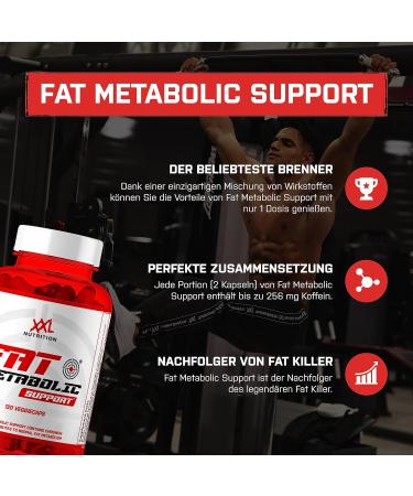 XXL Nutrition FAT Metabolic Support Black Edition - Fat Burner for Weight Loss & Appetite Control - 120 Capsules - Buy Online on GoSupps.com