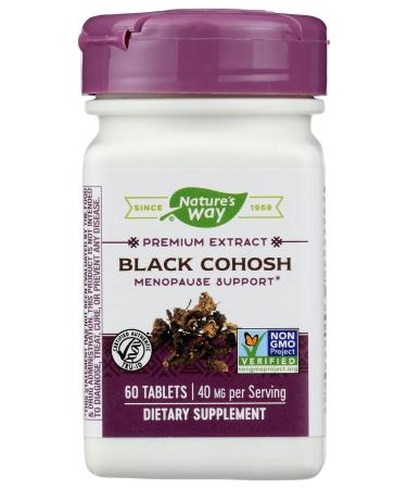 Natures Way - Black Cohosh (Standardized), 40 mg, 60 Tablets