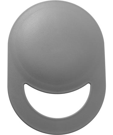 Zadro 10x7 Oblong Hand Mirror | Round Glass Handheld Mirror with Modern Ergonomic Handle | 6 Dia. Pill Shape Mirror | 10.5 x 7.5 Grey - Buy Online on GoSupps.com