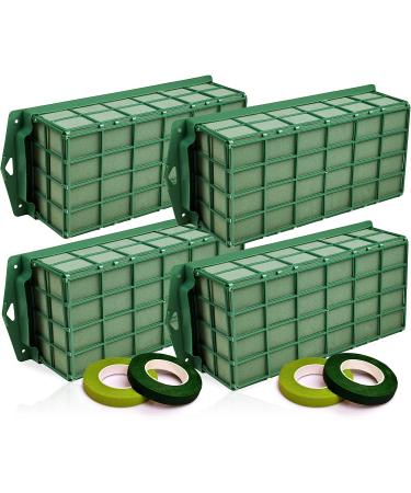 BESKGAVI 4 Floral Foam Cage for Flower Arrangements Dry and Wet Floral Foam for Fresh Artificial Flowers Florist Foam - Buy Online on GoSupps.com