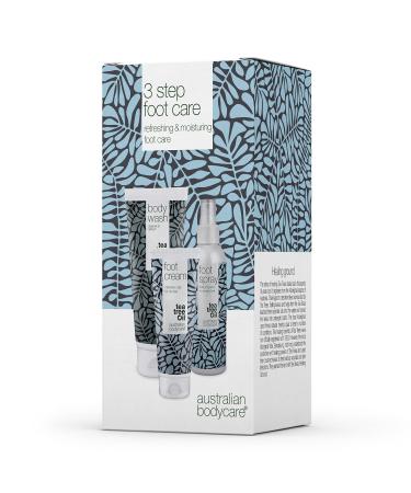 Foot Care Kit with Tea Tree Oil: Body Wash Cream & Spray - Soothing Relief for Athletes Runners & Anyone in Need - Anti-Fungal Moisturizing & Deodorizing Formula - Healthy Feet Guaranteed