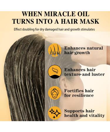Batana Hair Mask - Batana Oil Hair Mask - 100% Natural - Repair Damaged Hair Nourishes Thin Hair Scalp Skin and Loss Hair Growth Fir for All Hair Types - 50ml - Buy Online on GoSupps.com