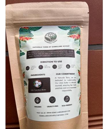 100% Pure Raw & Unrefined Shea Butter by Gemellare Group - Organic Food Grade Eco-Friendly 250g | Cruelty-Free International Shipping - Buy Online on GoSupps.com