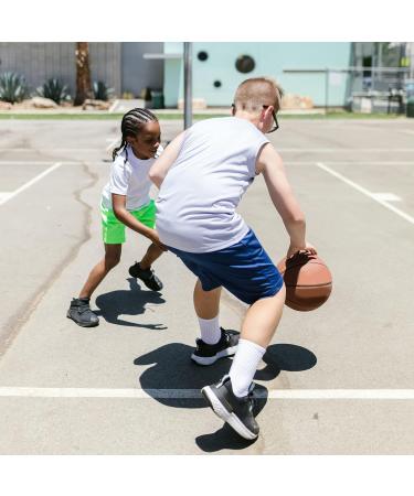 BALENNZ Boys 5-Pack Athletic Shorts - Youth Quick Dry Basketball Shorts with Pockets - Elastic Waistband - Medium, Black/Black/Dark Grey/Navy/Light Grey - Buy Online on GoSupps.com