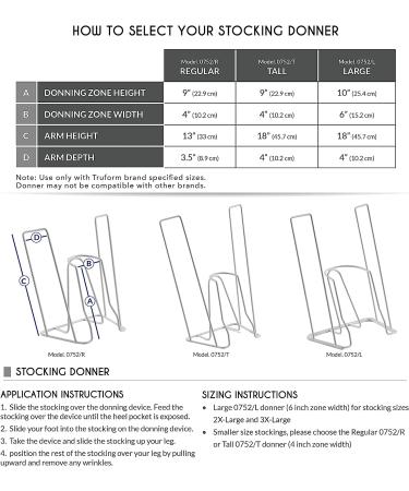 Stockings Donner Helper for Compression Socks - Regular Size Donning Zone - Buy Online on GoSupps.com