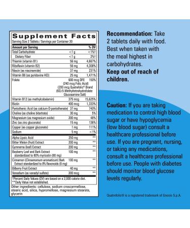 Nature's Way Blood Sugar Manager - 60 Tablets for Healthy Glucose Support - Buy Online on GoSupps.com