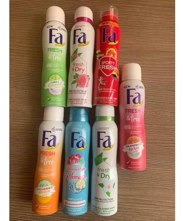 Fa 48h Deodorant Spray 200ml/6.7oz - Caribbean Lemon (4 Pack) | Unisex Men & Women Formula - Buy Online on GoSupps.com