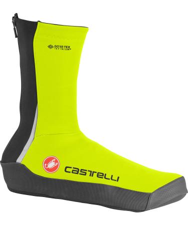 Castelli Instenso UL Shoecover I Windproof, Shoe Warmer Overshoes for Cycling, Mountain Biking Large Electric Lime
