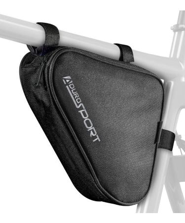 Aduro Sport Bicycle Bike Storage Bag Triangle Saddle Frame Pouch for Cycling Black