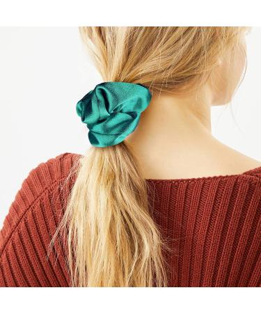 CEELGON Satin Silk Hair Scrunchies 10 Pack - Pastel Color | Big Hair Ties - Buy Online on GoSupps.com