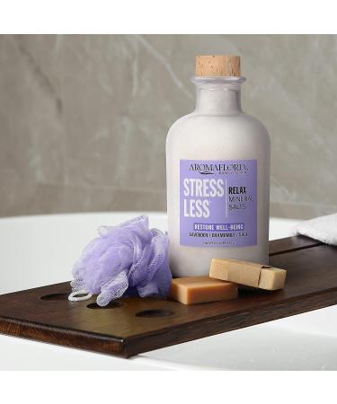 Aromafloria Stress Less Relax Mineral Salts - Lavender, Chamomile, Sage Aromatherapy Soaking Relief - 23 oz Bottle for Men & Women - Buy Online on GoSupps.com