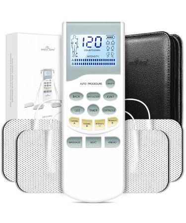 EASY Home Tens device Pain therapy: 2 independent channels Recharged the stimulus stimulation device Electrostimulation device with backlit LCD display & powerful pulse intensity-PL-029V - Buy Online on GoSupps.com