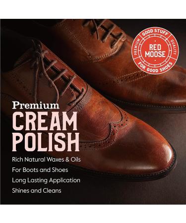 Premium USA-Made Red Moose Black Boot and Shoe Cream Polish - Buy Online on GoSupps.com