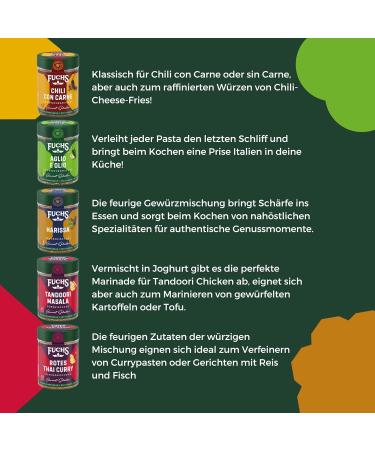Fuchs Gourmet Selection Hot Box Gift Box | 5 Exotic Spice Mixtures for Chefs | International Flavors from America Orient & Asia - Buy Online on GoSupps.com