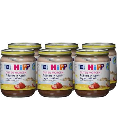 HiPP Strawberry in Apple Yoghurt Muesli - Pack of 6 (6 x 160g) | Premium Organic Baby Food | International Shipping - Buy Online on GoSupps.com
