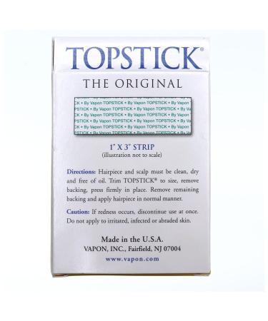 Topstick Men's Grooming Tape - 300 Count | Double-Sided & Clear | Hypoallergenic Waterproof Latex-Free for Toupees & Wigs - Buy Online on GoSupps.com