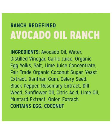 Sir Kensington's 100% Avocado Oil Ranch Dressing - 9 fl oz (266 ml) - Creamy & Delicious - Buy Online on GoSupps.com
