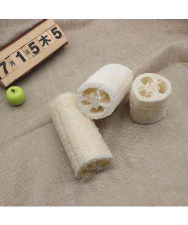Lazzboy Natural Loofah Bath Sponge Scrubber Pad - Hot White | Premium Body Shower Exfoliator for Gentle Cleansing - Buy Online on GoSupps.com