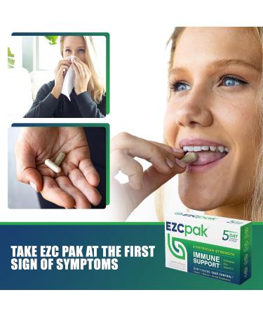 EZC Pak 5-Day Tapered Immune Support Booster - Vitamin Immune Support Supplement Echinacea Zinc Vitamin C Vitamins for Immune System Support Immune Boosters for Adults - Immune Support Vitamins 1 Count (Pack of 1) - Buy Online on GoSupps.com