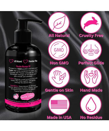 Passion Massage Oil for Couples - Set of 2 All-Natural Oils (Lemon Cr me & Tropical Paradise) | Full Body Relaxation & Aromatherapy - Buy Online on GoSupps.com