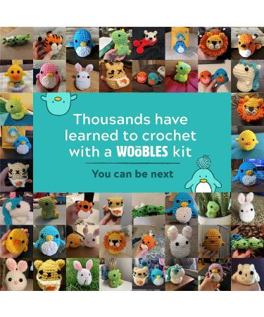 Woobles Beginners Crochet Kit with Easy Peasy Yarn - Pierre The Penguin | Step-by-Step Video Tutorials | Seen on Shark Tank - Buy Online on GoSupps.com